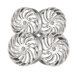 1 X Azara AZA-534 Nano Chrome 18X8 5x112/5x114.3 74.1 Hub 35 Offset Chrome Wheel Rim