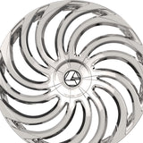 1 X Azara AZA-534 Nano Chrome 24X9 5x115/5x120 78.1 Hub 15 Offset Chrome Wheel Rim