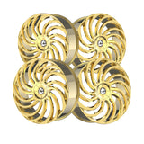 1 X Azara AZA-534 Nano Gold 24X9 5x115/5x120 78.1 Hub 15 Offset Gold Wheel Rim