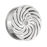 1 X Azara AZA-535 Nano Chrome 24X9 5x115/5x120 78.1 Hub 32 Offset Chrome Wheel Rim