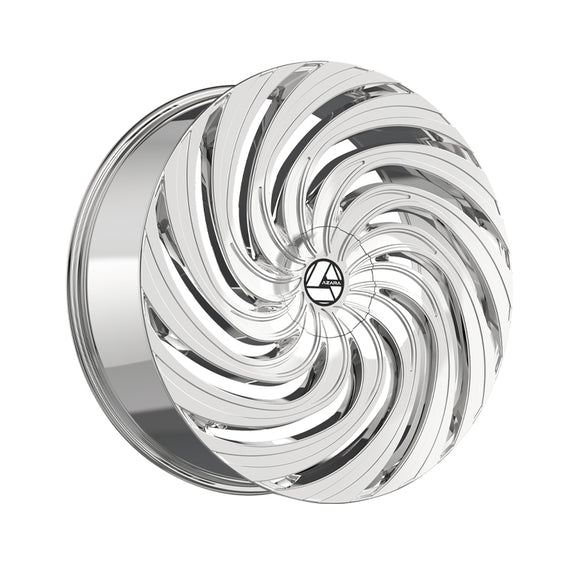 1 X Azara AZA-535 Nano Chrome 18X8 5x114.3/5x120 74.1 Hub 35 Offset Chrome Wheel Rim