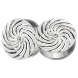 1 X Azara AZA-535 Nano Chrome 22X9.5 Blank 78.1 Hub 15 Offset Chrome Wheel Rim