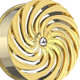 1 X Azara AZA-535 Nano Gold 24X9 5x115/5x120 78.1 Hub 32 Offset Gold Wheel Rim