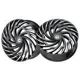 1 X Azara AZA-536 Gloss Black & Machined 28X9.5 Blank 78.1 Hub 15 Offset Black Wheel Rim