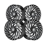 1 X Azara AZA-536 Gloss Black & Machined 26X9.5 6x135/6x139.7 87.1 Hub 22 Offset Black Wheel Rim