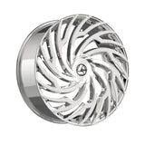 1 X Azara AZA-536 Nano Chrome 24X9 5x115/5x120 78.1 Hub 32 Offset Chrome Wheel Rim