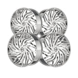 1 X Azara AZA-537 Nano Chrome 20X8.5 5x108/5x114.3 74.1 Hub 35 Offset Chrome Wheel Rim