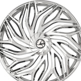 1 X Azara AZA-537 Nano Chrome 20X8.5 5x108/5x114.3 74.1 Hub 35 Offset Chrome Wheel Rim