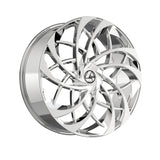 1 X Azara AZA-541 Nano Chrome 20X8.5 5x112/5x114.3 74.1 Hub 35 Offset Chrome Wheel Rim
