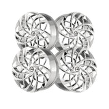 1 X Azara AZA-541 Nano Chrome 18X8 5x112/5x114.3 74.1 Hub 35 Offset Chrome Wheel Rim