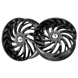 1 X Azara AZX-101 Gloss Black 30X9.5 Blank 78.1 Hub 15 Offset Black Wheel Rim