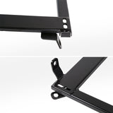 Coolstuffguru Compatible with Honda Civic 2/3/4DR Racing Seats Mounting Brackets Rail Track Pair