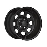 Black Rock 023 16X7 5X4.50 83.82 Hub +00 Offset Black Wheel Rim