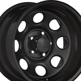 Black Rock 023 16X8 6X5.50 108.70 Hub -06 Offset Black Wheel Rim
