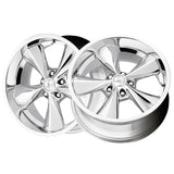 1 X Boyd Coddington BC1 Junkyard Dog 15X6 5X4.75 83.06 Hub -6 Offset CHROME Wheel Rim