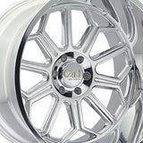 1 X CALI OFF-ROAD AUBURN 20X10 6-135 87.1 Hub -25 Offset Silver Wheel Rim