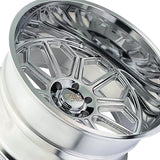 1 X CALI OFF-ROAD AUBURN 20X10 6-135 87.1 Hub -25 Offset Silver Wheel Rim