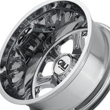 1 X CALI OFF-ROAD BRUTAL 20X8.25 8x165.1 116.7 Hub 115 Offset Inner Chrome Wheel Rim