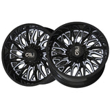 1 X CALI OFF-ROAD CRUSHER 22X10 8-180 124.1 Hub -19 Offset Black Wheel Rim