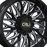 1 X CALI OFF-ROAD CRUSHER 22X10 8-180 124.1 Hub -19 Offset Black Wheel Rim