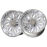 1 X CALI OFF-ROAD CRUSHER 22X10 8-170 125.2 Hub -19 Offset Silver Wheel Rim