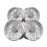 1 X CALI OFF-ROAD CRUSHER 22X10 8-180 124.1 Hub -19 Offset Silver Wheel Rim