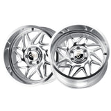 1 X CALI OFF-ROAD GEMINI 20X10 5-127 71.5 Hub -25 Offset Silver Wheel Rim