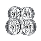 1 X CALI OFF-ROAD GEMINI 20X10 5-127 71.5 Hub -25 Offset Silver Wheel Rim