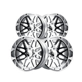 1 X CALI OFF-ROAD INVADER 24X14 8x165.1 125.2 Hub -76 Offset Chrome Wheel Rim