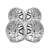 1 X CALI OFF-ROAD INVADER DUALLY 22X8.25 8-200 142 Hub 115 Offset Chrome Wheel Rim