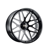 1 X CALI OFF-ROAD INVADER 22X12 8-165.1 125.2 Hub -51 Offset Black Wheel Rim