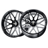 1 X CALI OFF-ROAD INVADER 24X14 8-170 125.2 Hub -76 Offset Black Wheel Rim