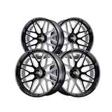 1 X CALI OFF-ROAD INVADER 24X14 8-165.1 125.2 Hub -76 Offset Black Wheel Rim