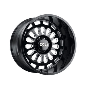 1 X CALI OFF-ROAD PARADOX 20X10 6-135 87.1 Hub -25 Offset Black Wheel Rim