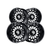 1 X CALI OFF-ROAD PARADOX 24X14 6-139.7 106 Hub -76 Offset Black Wheel Rim