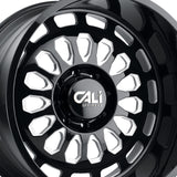 1 X CALI OFF-ROAD PARADOX 20X10 6-135 87.1 Hub -25 Offset Black Wheel Rim