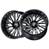 1 X CALI OFF-ROAD PURGE 20X10 6-139.7 106 Hub -25 Offset Black Wheel Rim