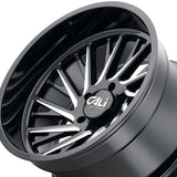 1 X CALI OFF-ROAD PURGE 20X10 6-139.7 106 Hub -25 Offset Black Wheel Rim