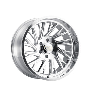 1 X CALI OFF-ROAD PURGE 20X12 8-165.1 125.2 Hub -51 Offset Silver Wheel Rim