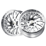 1 X CALI OFF-ROAD PURGE 24X14 8-180 124.1 Hub -76 Offset Silver Wheel Rim