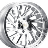 1 X CALI OFF-ROAD PURGE 24X14 6-139.7 106 Hub -76 Offset Silver Wheel Rim