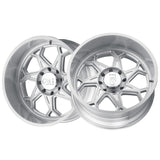 1 X CALI OFF-ROAD SEVENFOLD 20X12 6-135 87.1 Hub -51 Offset Silver Wheel Rim