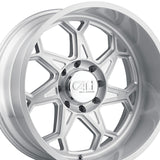1 X CALI OFF-ROAD SEVENFOLD 20X12 6-135 87.1 Hub -51 Offset Silver Wheel Rim