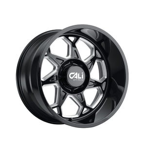 1 X CALI OFF-ROAD SEVENFOLD 20X12 6-135 87.1 Hub -51 Offset Black Wheel Rim