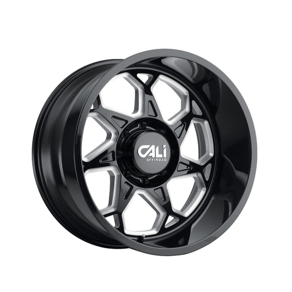 1 X CALI OFF-ROAD SEVENFOLD 20X12 6-135 87.1 Hub -51 Offset Black Wheel Rim
