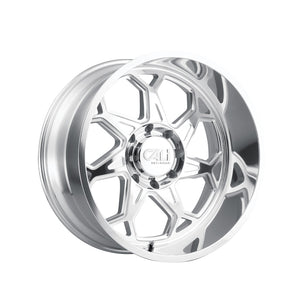 1 X CALI OFF-ROAD SEVENFOLD 20X10 8-170 130.8 Hub -25 Offset Silver Wheel Rim
