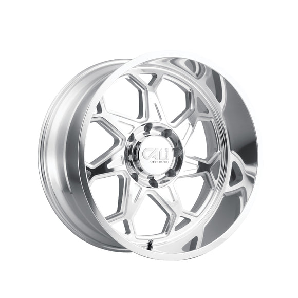1 X CALI OFF-ROAD SEVENFOLD 20X10 8-170 130.8 Hub -25 Offset Silver Wheel Rim