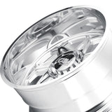 1 X CALI OFF-ROAD SEVENFOLD 20X10 8-170 130.8 Hub -25 Offset Silver Wheel Rim