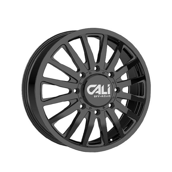 1 X CALI OFF-ROAD SUMMIT DUALLY 20X8.25 8-200 142 Hub -192 Offset Black Wheel Rim