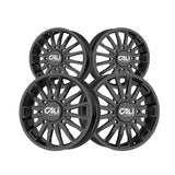 1 X CALI OFF-ROAD SUMMIT DUALLY 20X8.25 8-165.1 121.3 Hub -232 Offset Black Wheel Rim